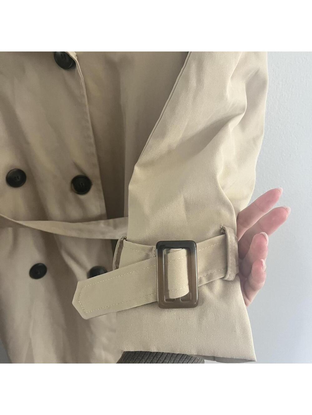 Princess Polly Westwind Trench Coat in Natural - Picture 6 of 7